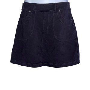 Athleta Black Skort Womens S Athleisure Pockets Stretch Mesh Shorts Belt Loops